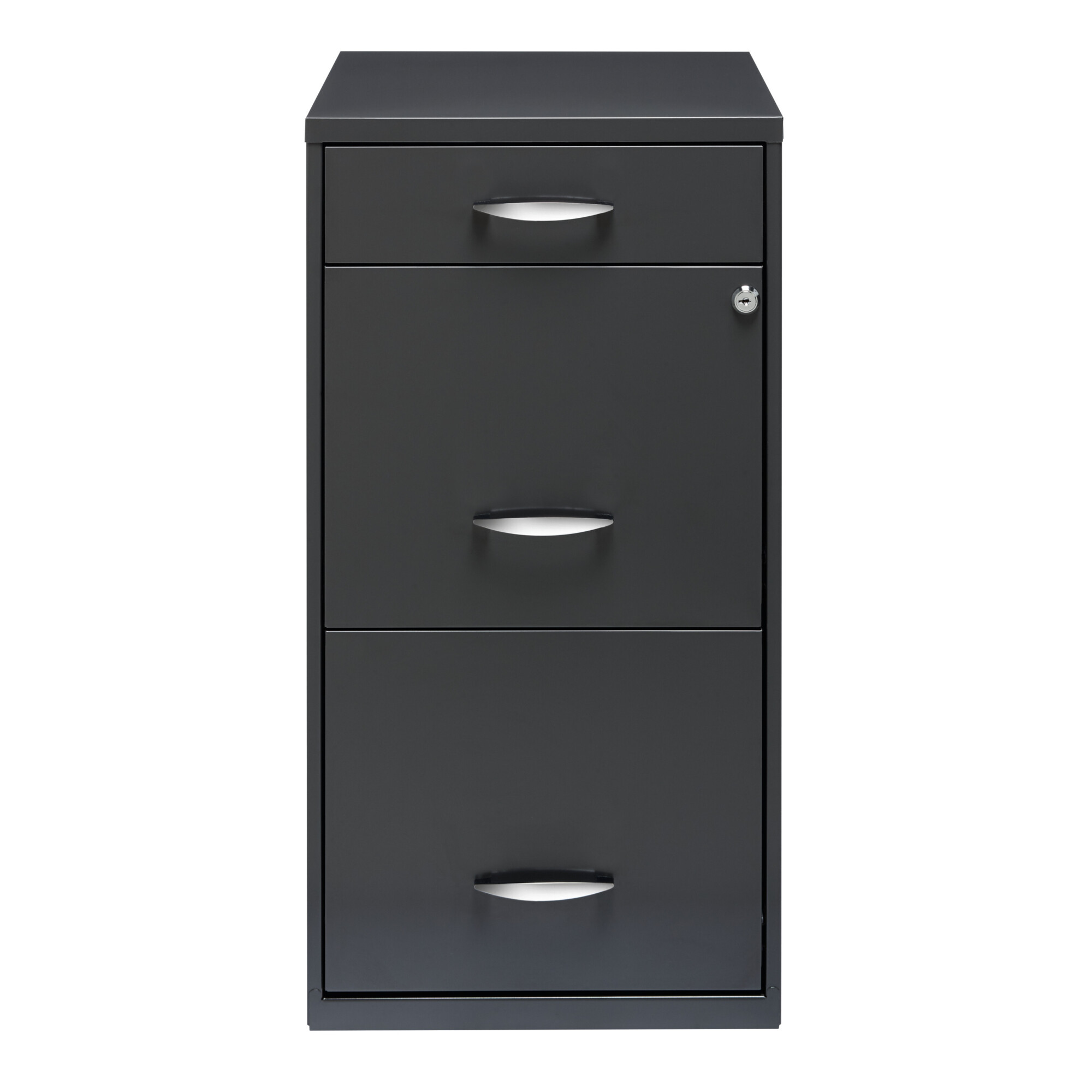Hirsh Industries, 3 Drawer Letter Width File Cabinet, Pencil Drawer, Width 14.25 in, Depth 18 in, Height 27.32 in, Model# 20205